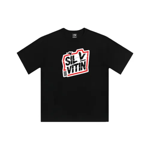 SIL VITIN Черный Унисекс T-рубашки