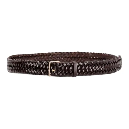 MaxMara Фрукты Кожаные ремни Унисекс Черный 3 см