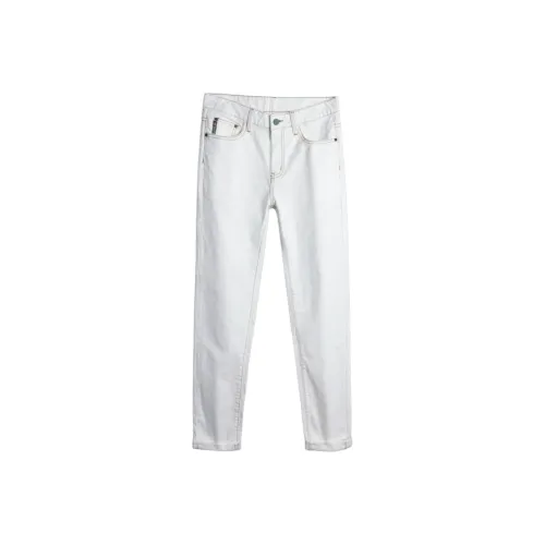 MH Белый Мужской Джинсы