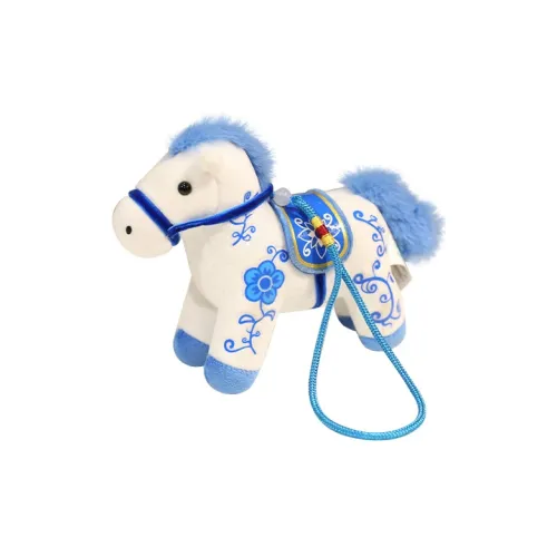 A Little Tide To Play Бело-голубая керамика Пони Плюшевый Брелок 11 см Высота