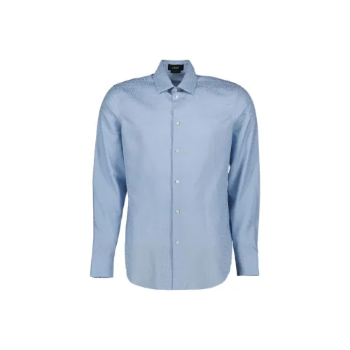 VERSACE Мужские Синие Рубашки