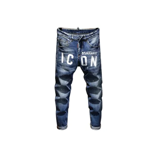 MH Светло-синие мужские джинсы