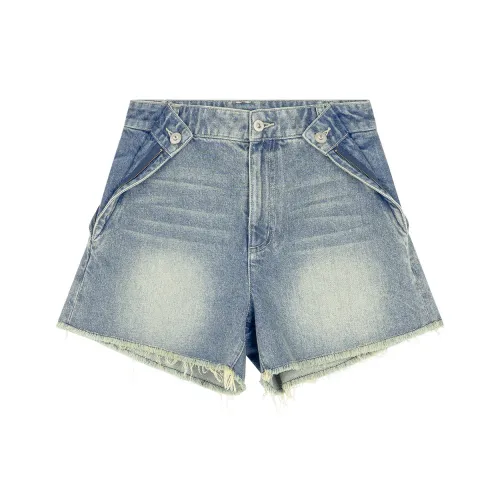 MEIYANG Blue Женские джинсовые шорты