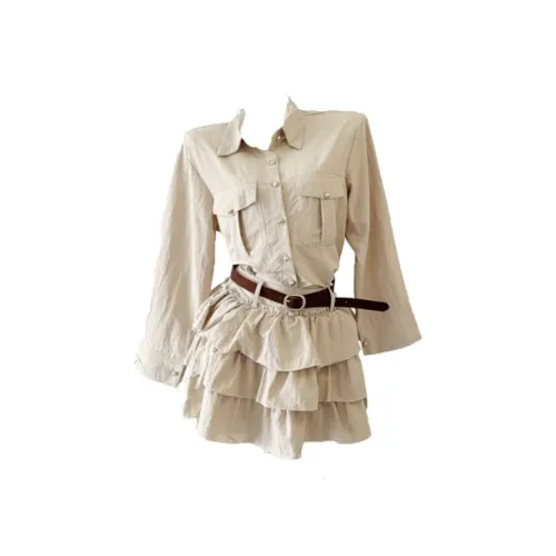 COVT Экрю Женские Комплекты с Юбкой