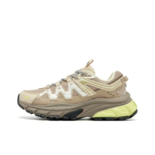 QIAODAN Амортизация Покрытие Oтскок Легкий Дышащий Низкий Топ Городской Коммутирование Трейл Бег Обувь Женская Хаки Серый