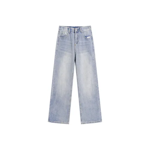 SCHEPPERHEYN Blue Удлиненные Унисекс Джинсы