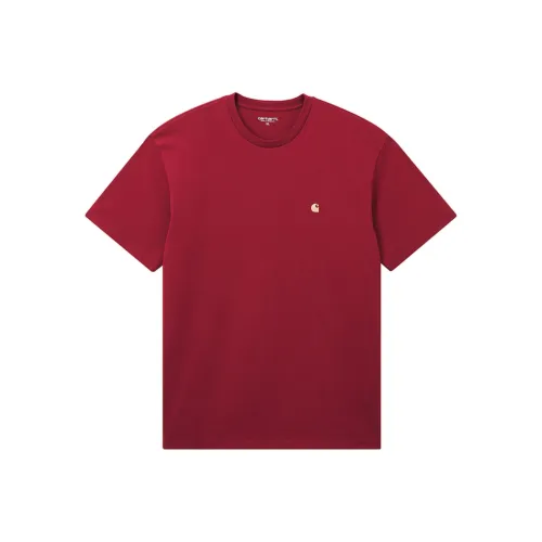 Carhartt WIP Red Men's T-Shirts Кархарт WIP Красный Мужские Футболки