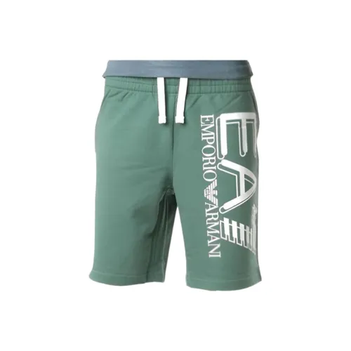 EMPORIO ARMANI EA7 Повседневные шорты Мужские Бирюзовые