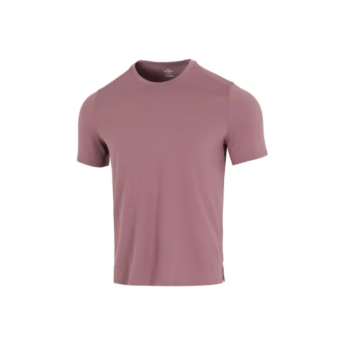 Under Armour Розовый Коричневый Мужской T-Рубашки