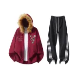 Бордовые + Черные штаны