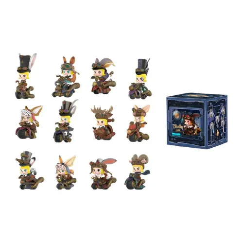 POP MART Коллаборация Edición Молли Steampunk Животные Biker Collection Слепые коробки Один Mystery Коробка 2 шт Mystery Коробка