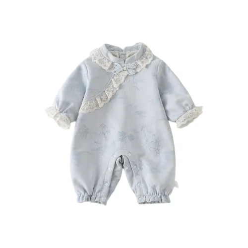 XiaoJinBu Светло-синие комбинезоны / ползунки для малышей