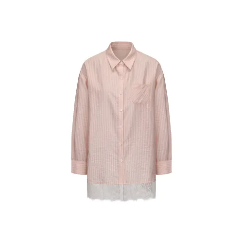 CHIWAWAMEME Светло-розовые женские рубашки