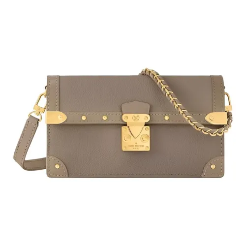 LOUIS VUITTON Основная часть кожа плечо сумка женская тауповая