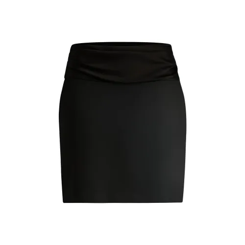 HUGO BOSS Черные Женские Повседневные Короткие Юбки