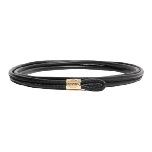 ISABEL MARANT Lambskin Belt Unisex Black