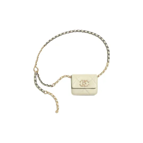 CHANEL 22P Sheepskin Women's Ecru