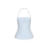 Синий регулируемый топ с бретелями (в наличии)