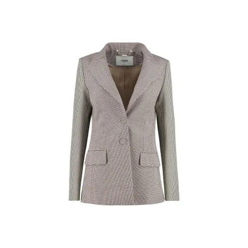 FENDI Светло-серые Женские Куртки