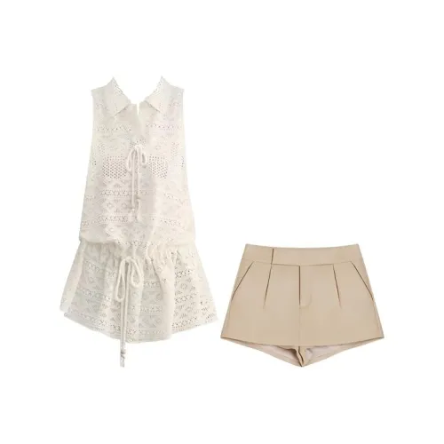 HUINIAN Белый Женские Повседневные Костюмы