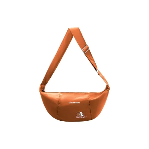 LINE FRIENDS Полиэстер Сумка через плечо, Сумка на плечо Стандартная Унисекс Оранжевая