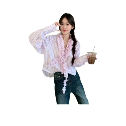 DOSOHEB Розовые Женские Рубашки