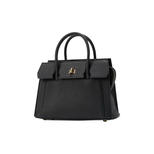 EMNI Коровья кожа Togo Сумка Kelly Сумка Сумка через плечо Средний Женская Полночный черный Маленькая