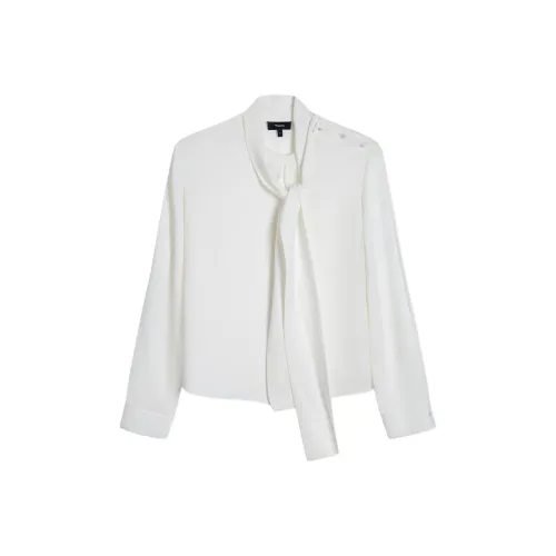 Theory Айвори Белый Женские Рубашки