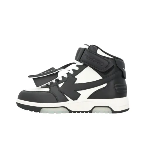 Off Белый Out Of Office Высокие Кроссовки для скейтбординга Женские Черный Белый