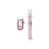 Розовый песочный с белыми ушами кошки