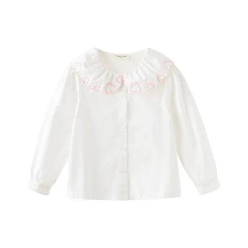 DAVE BELLA Pearl White Kids Casual Shirts