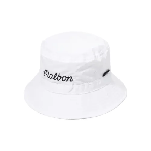 Шляпы ведра из нейлона совместный проект с Malbon Golf мужские белые