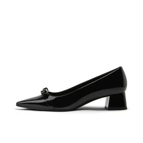 CHARLES KEITH Маленький Ck Грубый каблук Высокие каблуки 4CM Женские