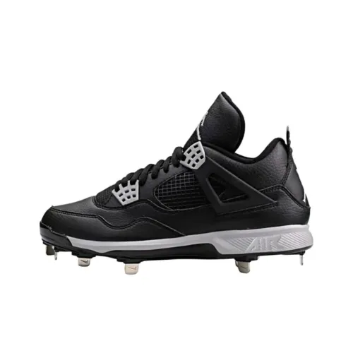 Jordan Air Джордан 4 Бейсбольные кроссовки Мужской Черный