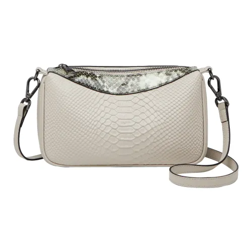 ZOOLER Сумка через плечо из натуральной коровьей кожи стандартная женская цвет морской раковины серый черный