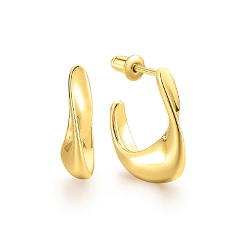 LADYCOLOUR Серьги с покрытием из серебра 925 пробы и 22 карат золота женские