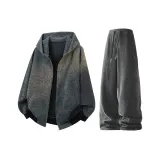 Серый топ + серые штаны