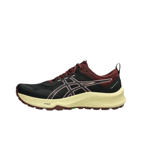 Asics TRABUCO TERRA 3 Дышащие Поддержка Амортизация Беговые кроссовки Женские Черные