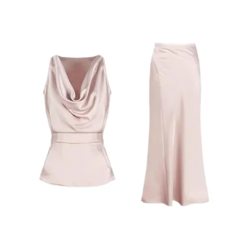 TIBINB Лотосовый цвет Женские Комплекты с юбкой