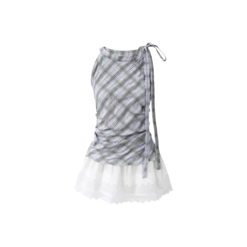 Wang Leshi Без рукавов Платье Женское