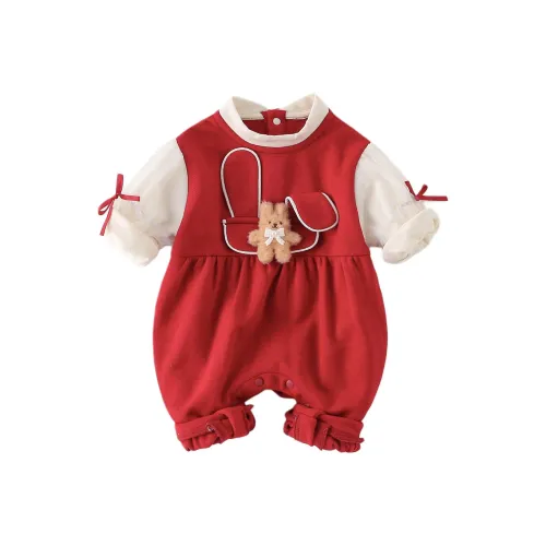 XiaoJinBu Красный Детский Комбинезоны / Ползунки