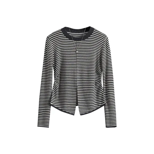 TOUCH Трикотаж Женский Серый Белый Полосы