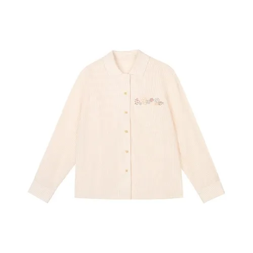 Nov elist Масляная живопись Многоцветные полосы Женские Рубашки