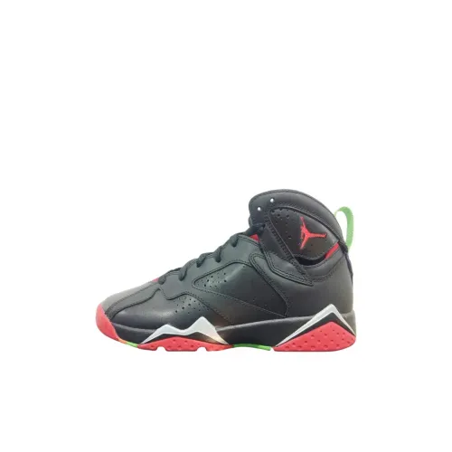 Jordan Air JORDAN 7 High Топ Детские Баскетбольные Кроссовки Черные Унисекс