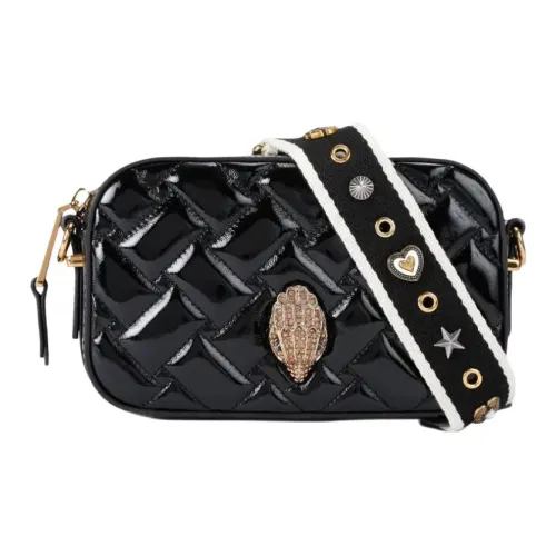 Kurt Geiger London Kensington Телячья кожа Лакированная кожа Сумка через плечо Женская Черная