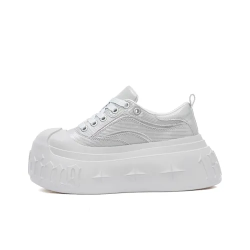 1807 Кеды Low Top Серый Серебряный Унисекс