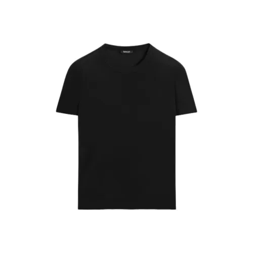 Massimo Dutti Черные Женские T-рубашки