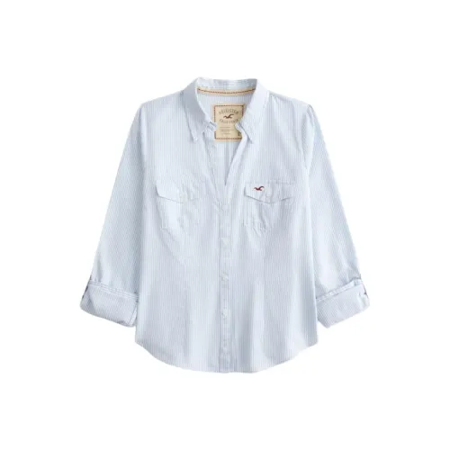 Hollister Белые Полосы Женские Рубашки