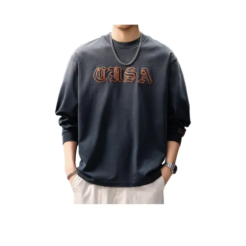 GUISE Весенний и Осенний T-Рубашка Свободного кроя Унисекс