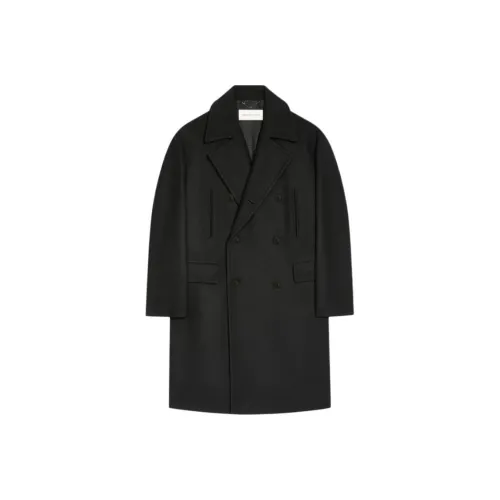 DRIES VAN NOTEN Мужское черное пальто